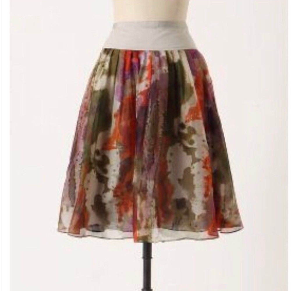 Edme & Esyllte Taffeta  Skirt Anthropologie